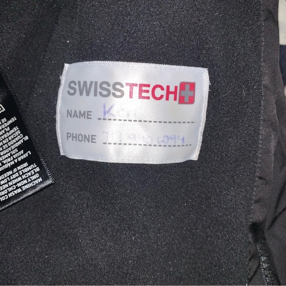 🆕 Black Swiss Puffer Coat Boy’s Medium 8 Quilted Fall Winter Jacket Warm Snow - Picture 7 of 10